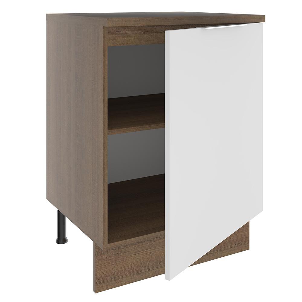 Balcão Stella 1 Porta Rustic/branco Madesa - 3