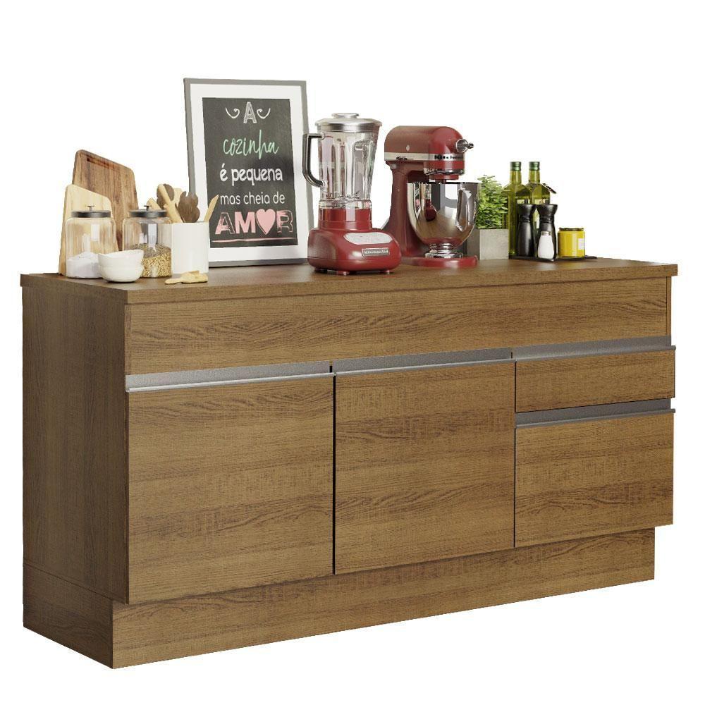 Balcão de Pia Glamy 2 Portas 2 Gavetas Madesa - 1