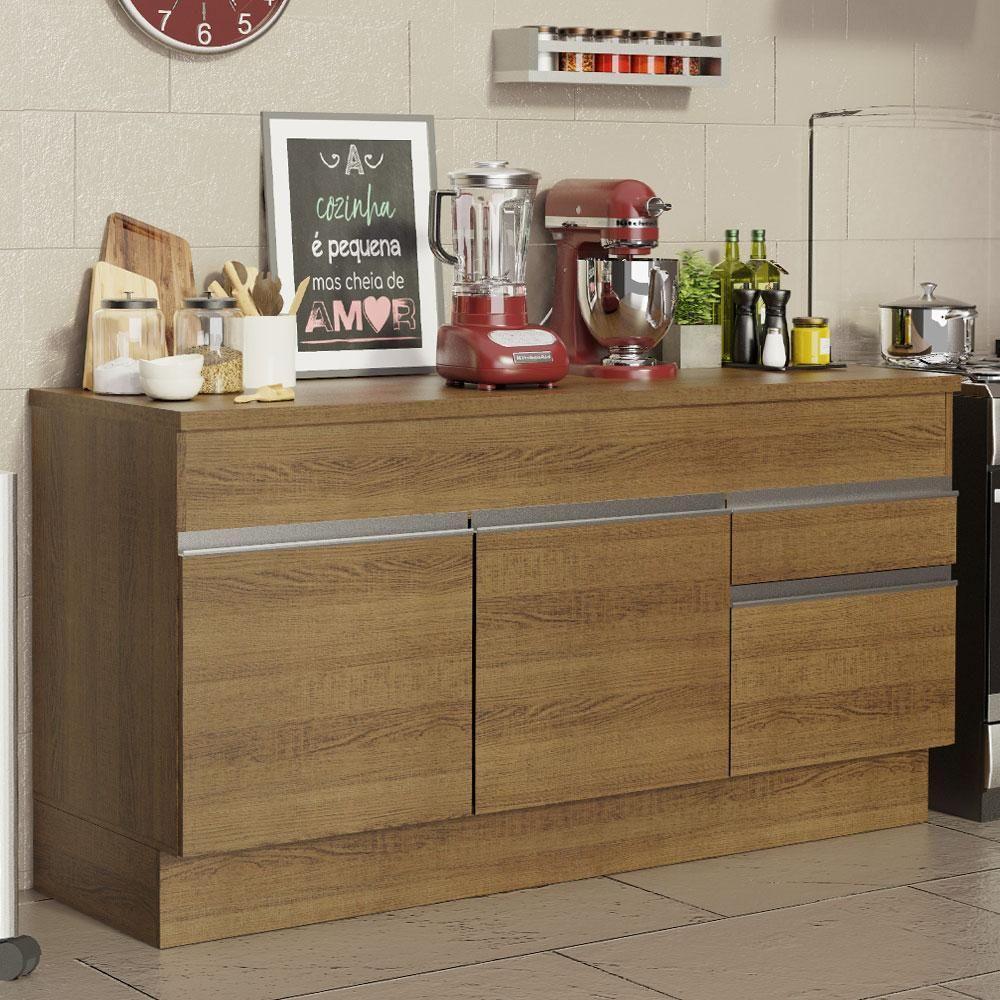 Balcão de Pia Glamy 2 Portas 2 Gavetas Madesa - 3