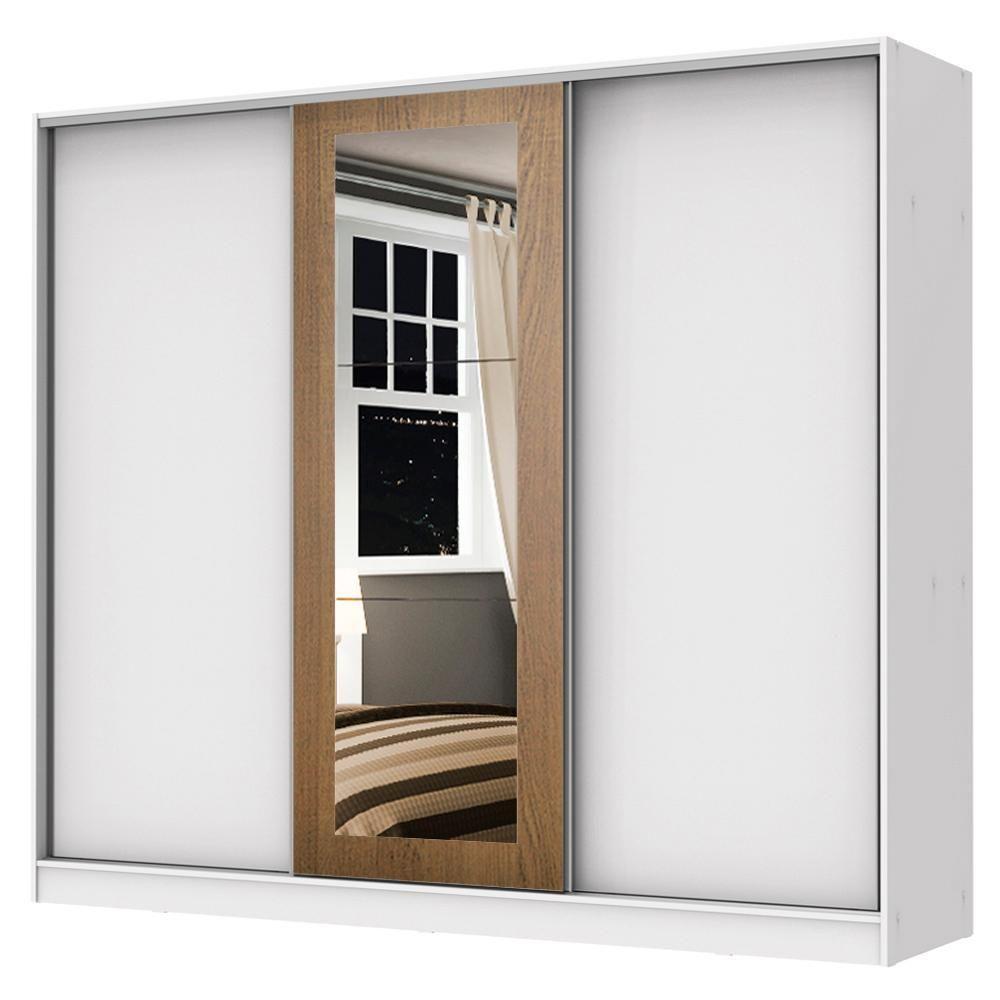 Guarda Roupa Casal 100%Mdf Madesa Eros 3 Portas BR/BR/rustic - 2