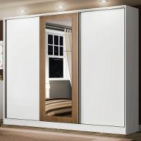 Guarda Roupa Casal 100%Mdf Madesa Eros 3 Portas BR/BR/rustic - 1