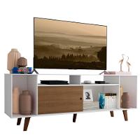 Rack Cancun para TV até 65" com Pés Branco/Rustic Madesa - 8