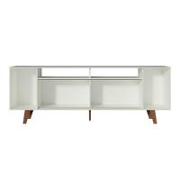 Rack Cancun para TV até 65" com Pés Branco/Rustic Madesa