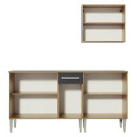 Cozinha Compacta Madesa com Armário e Balcão Rustic/preto - 28