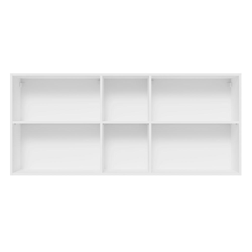 Armário Aéreo 150 Cm 2 Portas E 2 Nichos Branco/Rustic - 10