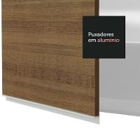 Armário Aéreo 150 Cm 2 Portas E 2 Nichos Branco/Rustic - 7