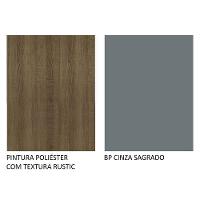 Balcão Madesa Agata 40 Cm 1 Porta Rustic Cinza