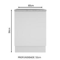 Balcão Stella 2 Portas Branco Madesa - 10