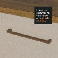 Balcão De Pia 150 Cm 2 Portas E 2 Gavetas (sem Tampo E Pia) Rustic/crema Agata Madesa Rustic/crema - 5