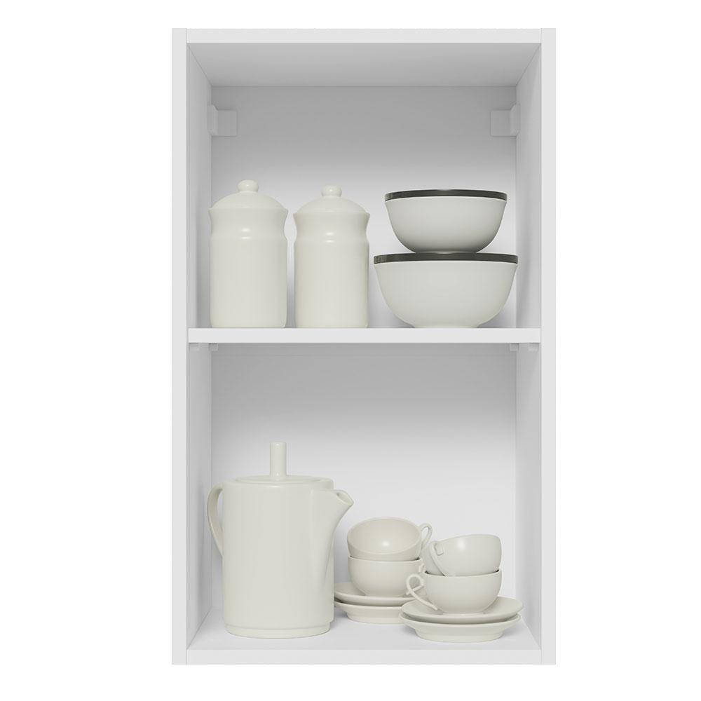 Armário Aéreo Glamy 40 cm 1 Porta Branco/Rustic Madesa - 9