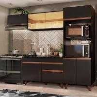 Cozinha Completa Reims com Armário e Balcão Preto Madesa - 2