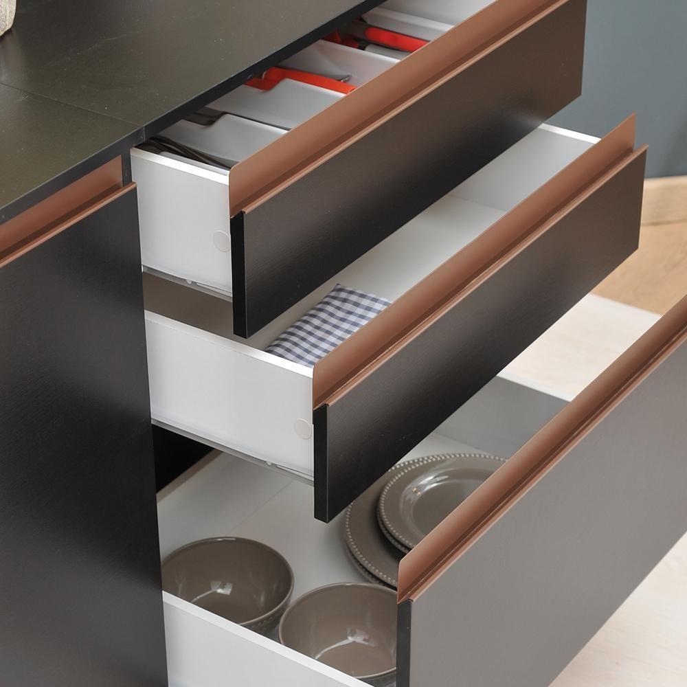 Cozinha Completa Madesa Reims 260001 Com Armário E Balcão - Preto/rustic - 7