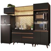 Cozinha Completa Madesa Reims 260001 Com Armário E Balcão - Preto/rustic - 3