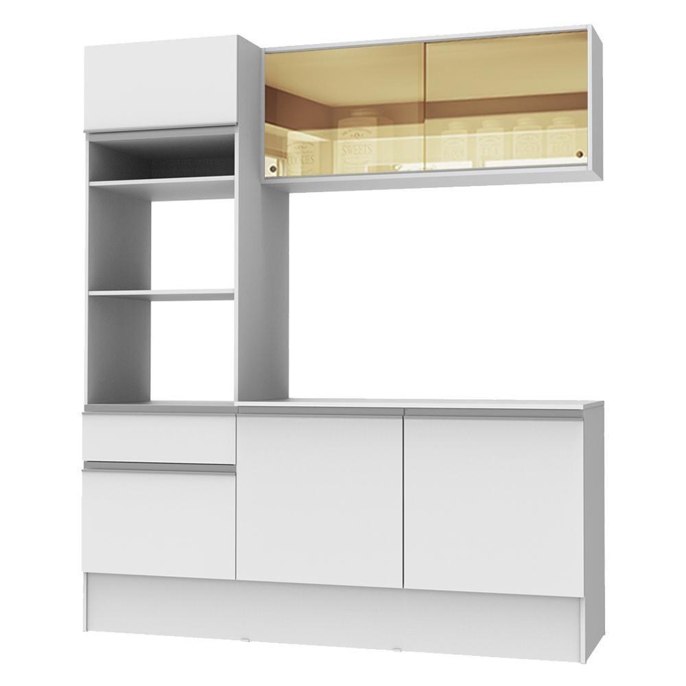 Cozinha Compacta Diamante com Armário Balcão e Tampo Madesa - 2