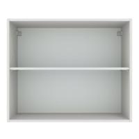 Armário Aéreo Madesa Agata 80cm 2 Portas Branco Preto - 2
