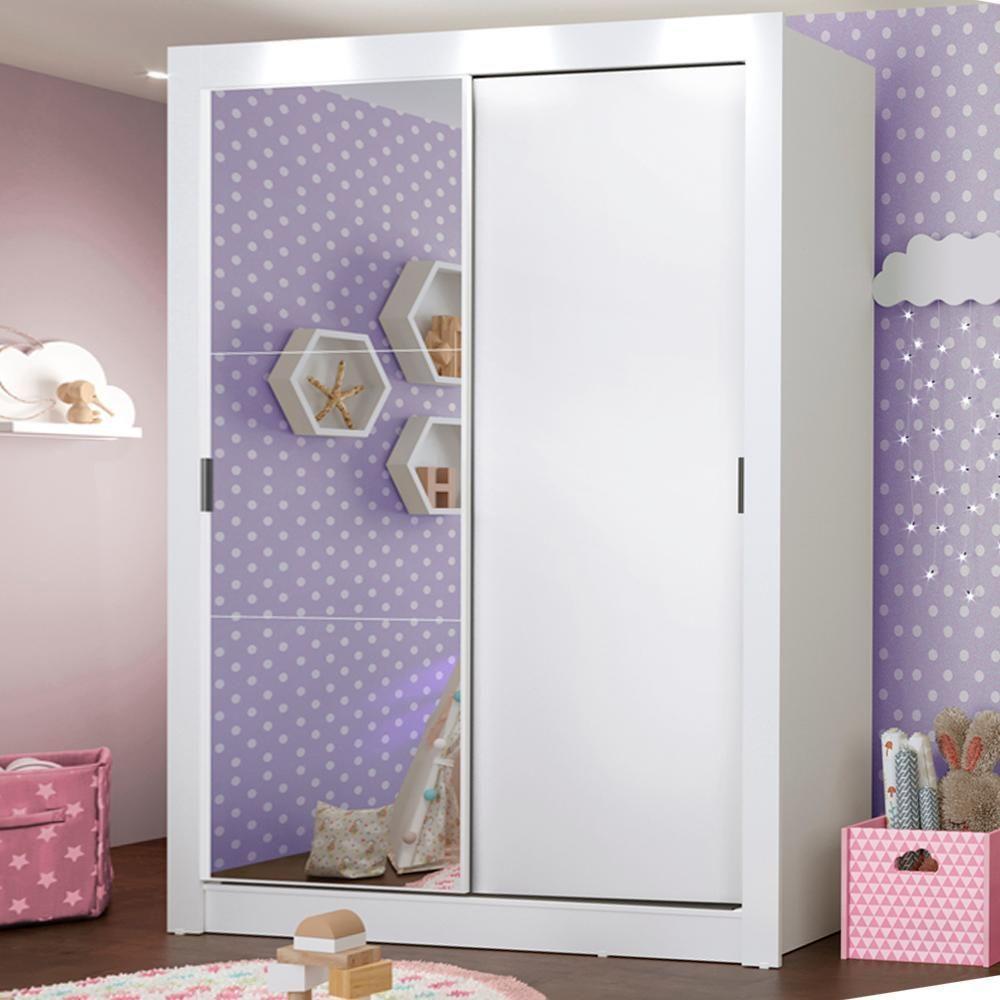 Guarda-roupa Infantil Enzo 2 Portas de Correr - Madesa - 1