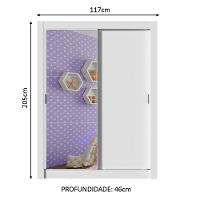 Guarda-roupa Infantil Enzo 2 Portas de Correr - Madesa - 10