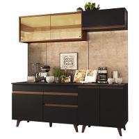Cozinha Completa Madesa Reims 190001 Com Armário E Balcão - Preto/rustic - 6