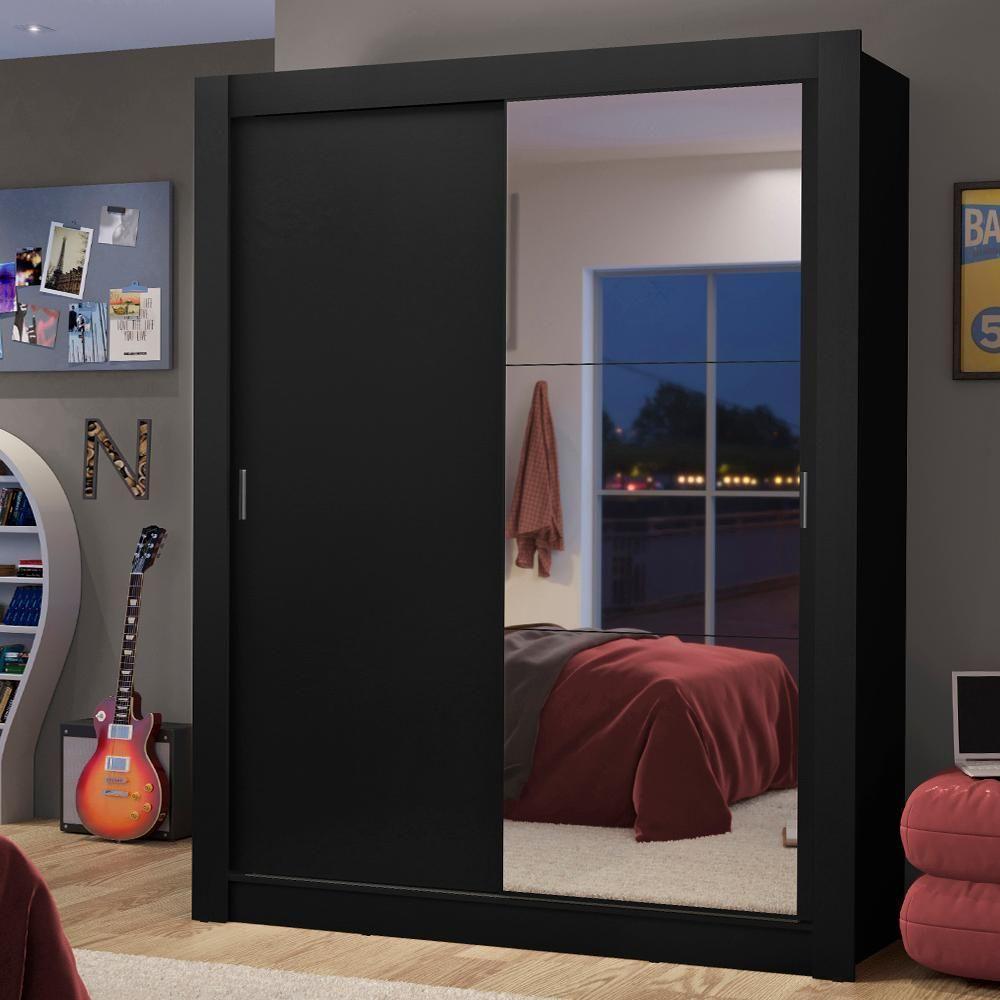 Guarda-roupa Solteiro Dallas 2 Portas de Correr Madesa - 1