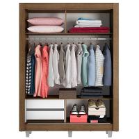 Guarda-Roupa Dallas 2 Portas de Correr 1 Espelho Madesa - 8