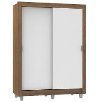 Guarda-Roupa Dallas 2 Portas de Correr Branco/Rustic Madesa - 2