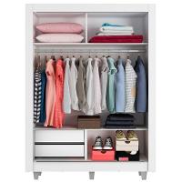 Guarda-Roupa Dallas 2 Portas de Correr Rustic/Branco Madesa