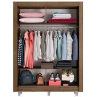 Guarda roupa Solteiro Madesa Denver 2 Portas Correr Espelho - 6