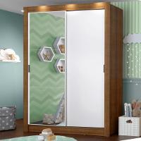 Guarda-roupa Infantil Enzo 2 Pts de Correr Madesa - 1