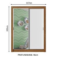 Guarda-roupa Infantil Enzo 2 Pts de Correr Madesa - 13