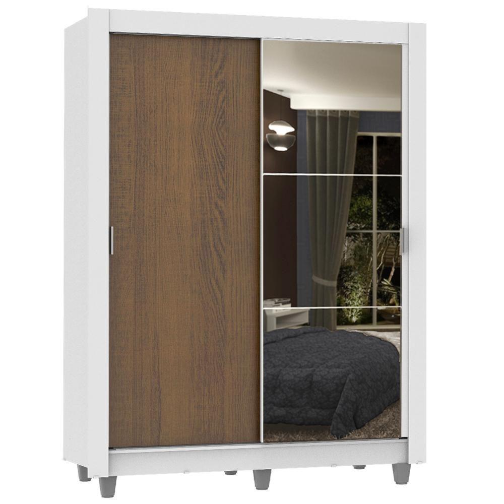 Guarda-Roupa Dallas 2 Portas de Correr 1 Espelho Madesa - 2