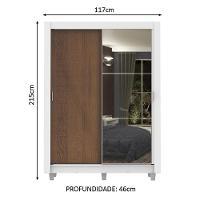 Guarda-Roupa Dallas 2 Portas de Correr 1 Espelho Madesa - 19