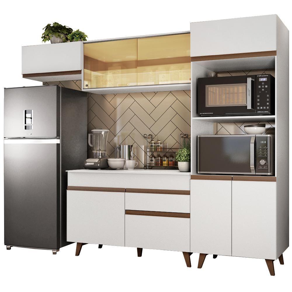 Cozinha Completa Reims com Armário e Balcão Branco Madesa - 4