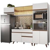 Cozinha Completa Reims com Armário e Balcão Branco Madesa