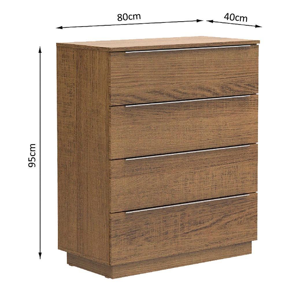 Cômoda 4 Gavetas Rustic - 4