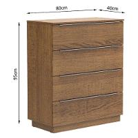 Cômoda 4 Gavetas Rustic