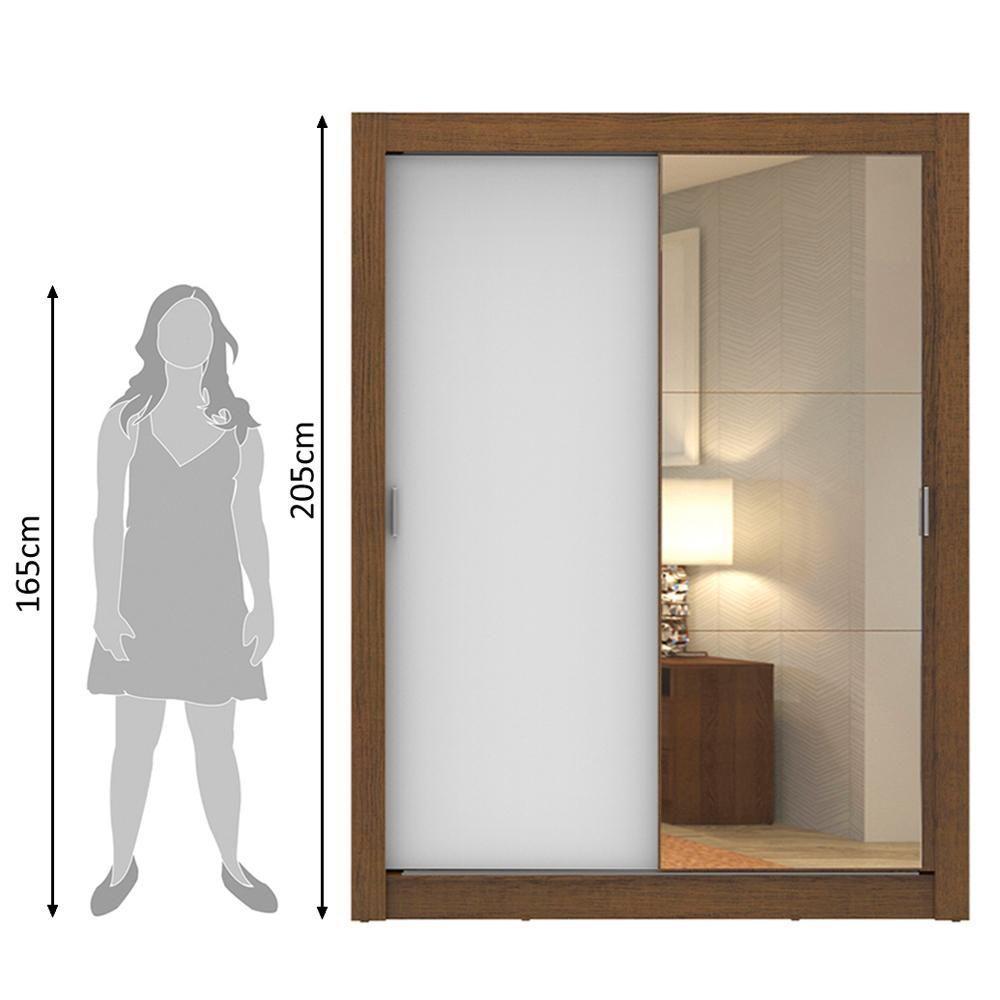 Guarda-roupa Solteiro Dallas 2 Portas 2 Gavetas Madesa - 10