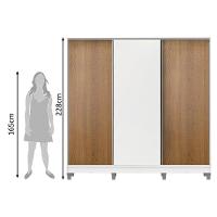Guarda-Roupa Royale 100% MDF 3 Portas de Correr 8 Pés Madesa - 7