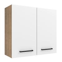 Armário Aéreo 70 Cm 2 Portas Rustic/branco Rustic/branco - 1