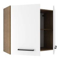 Armário Aéreo 70 Cm 2 Portas Rustic/branco Rustic/branco - 7