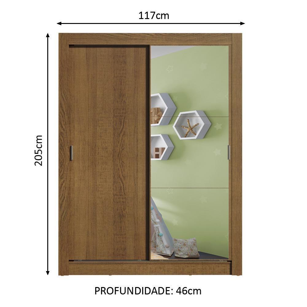 Guarda-roupa Infantil Bento 2 Portas Correr Madesa - 7