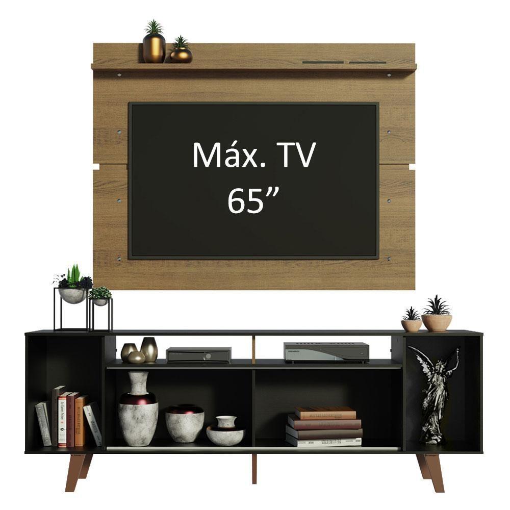 Rack Madesa Cancun com Pés e Painel para Tv Até 65 Polegadas - 9