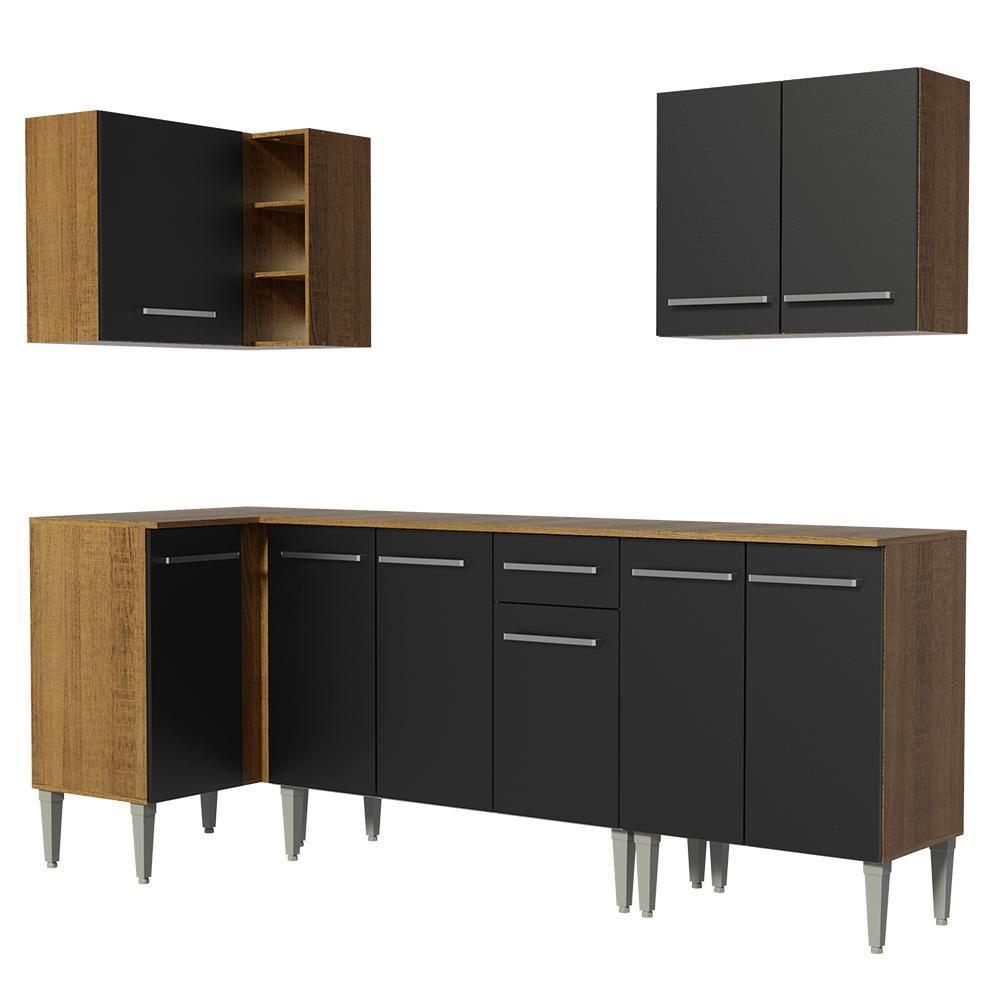 Cozinha Completa de Canto Emilly Open Madesa - 1