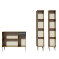 Cozinha Compacta Madesa Balcão e Paneleiro Rustic/preto - 6