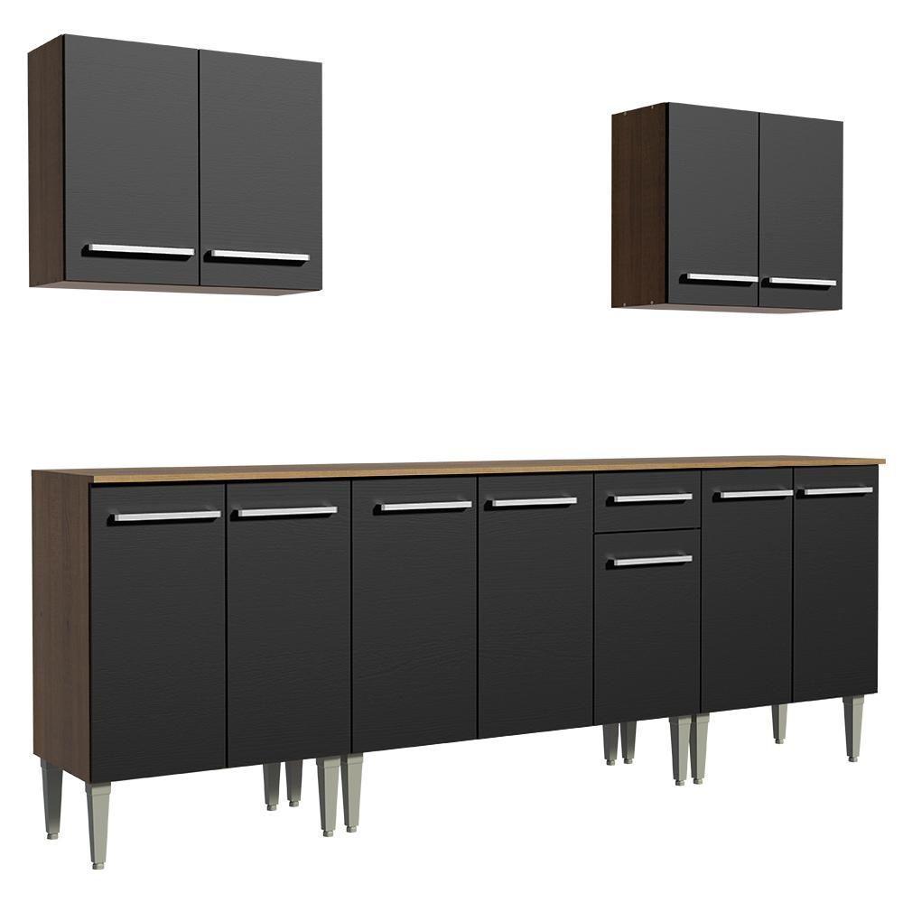 Cozinha Completa Emilly King com Balcão e Armário Madesa - 2