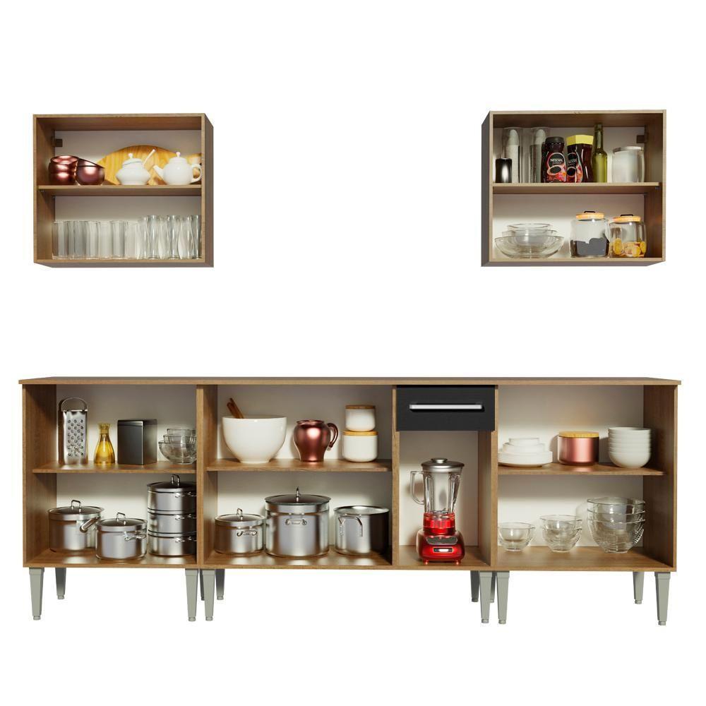 Cozinha Completa Emilly King com Balcão e Armário Madesa - 4