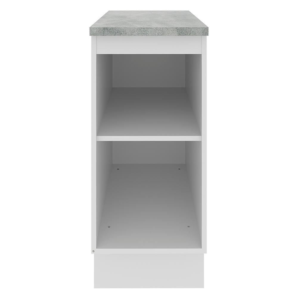 Balcão Glamy 35cm 1 Porta Branco e Rustic Madesa - 7