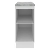 Balcão Glamy 35cm 1 Porta Branco e Rustic Madesa - 7