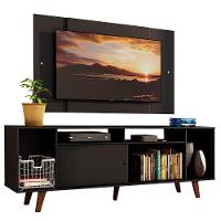 Rack Madesa e Painel Para Tv Até 58" com Pés Preto 8nd8 - 2