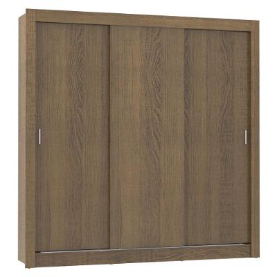 Guarda Roupa Casal Mônaco 3 Portas de Correr Rustic Madesa