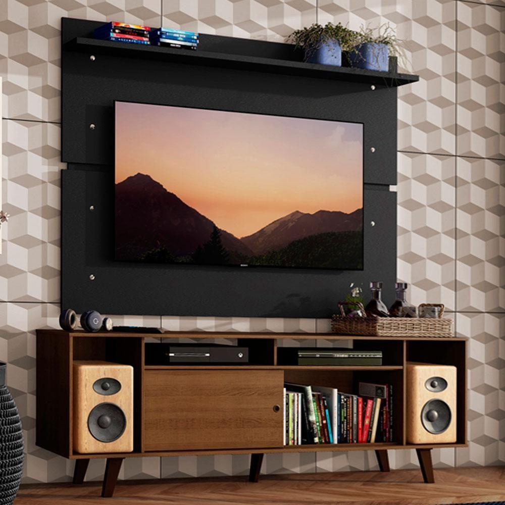 Rack Madesa Cancun com Pés e Painel para Tv Até 65 Polegadas - 2